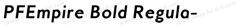 PFEmpire Bold Regula字体转换